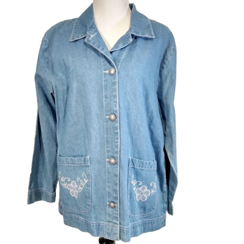 TUDOR COURT By Haband Women Blue Shirt Size XL